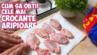 Aripioare super crocante la Airfryer - Cat costa 2 meniuri cu aripioare crocante, cartofi si salata