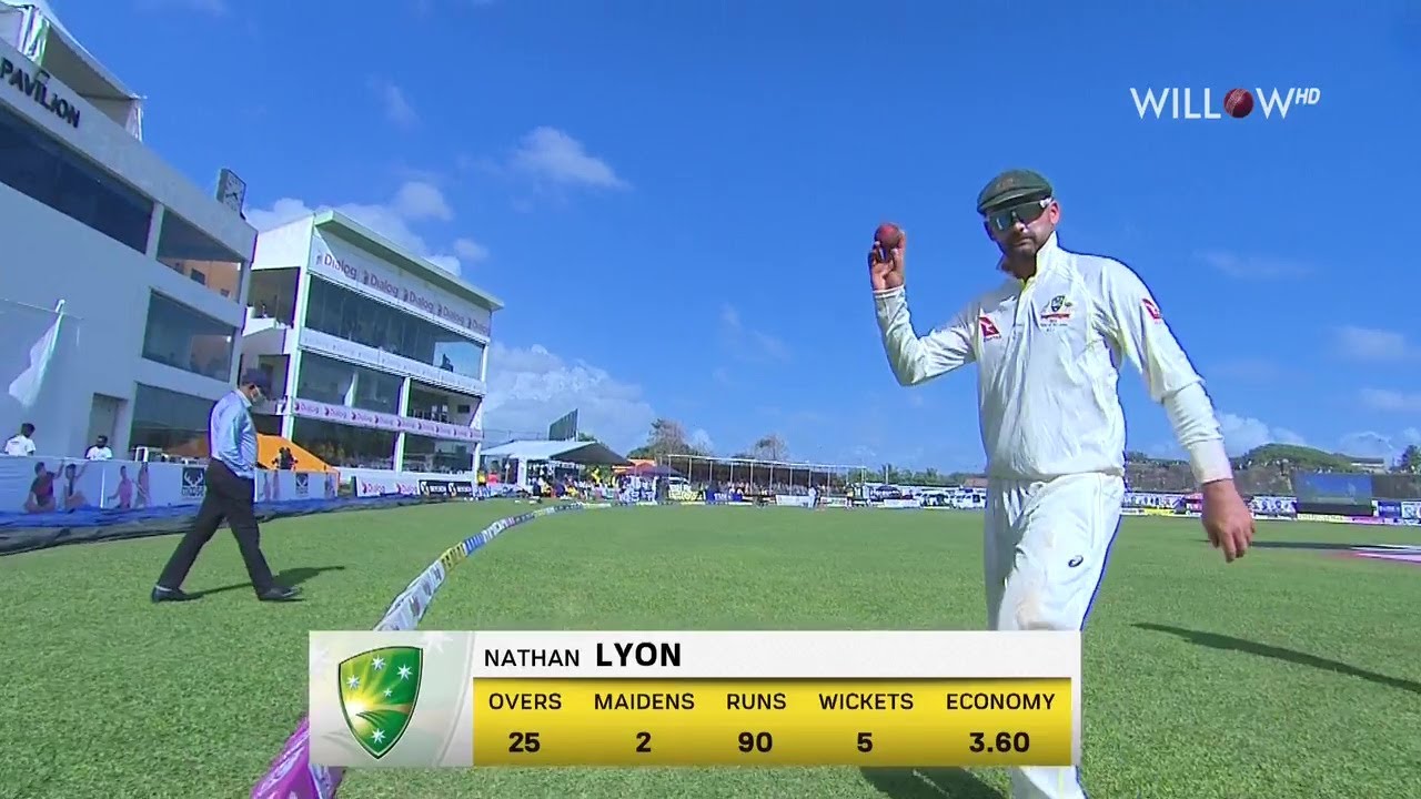 Nathan Lyon 5 wickets vs Sri Lanka | 1st Test, Sri Lanka vs Australia