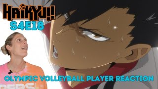 Olympic Volleyball Player Reacts to Haikyuu!! S4E18: 
