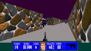 Wolfenstein 3D TC for ZDoom - E1L10 (Secret Level) - I Am a Death Incarnate