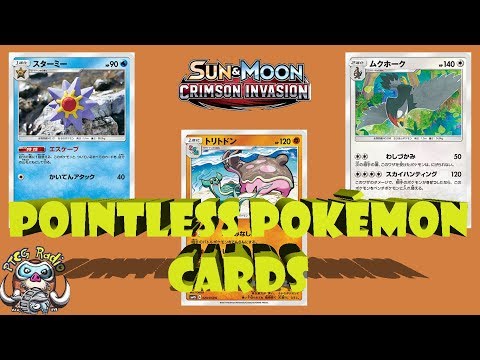 Video Pointless Pokémon Cards from Crimson Invasion (New... - youtube