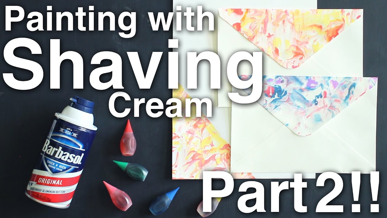 Painting with Shaving Cream!! Part 2!! YouTube