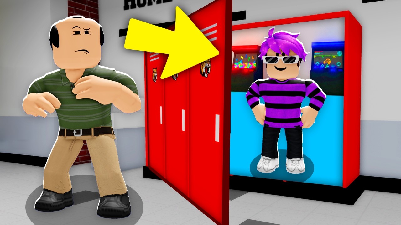 CONSTRUI UMA SALA SECRETA na ESCOLA! (Brookhaven)