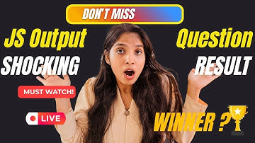 LIVE 🔥 2025 Frontend js output  | 10 JS Output + 15 React Questions Practice (Freshers + Exp