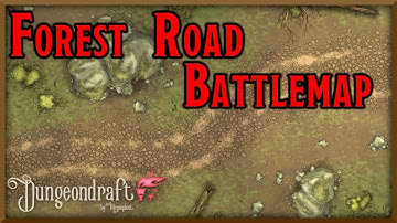 Forest Road Battle Map (Dungeondraft Timelapse) (Free Download)