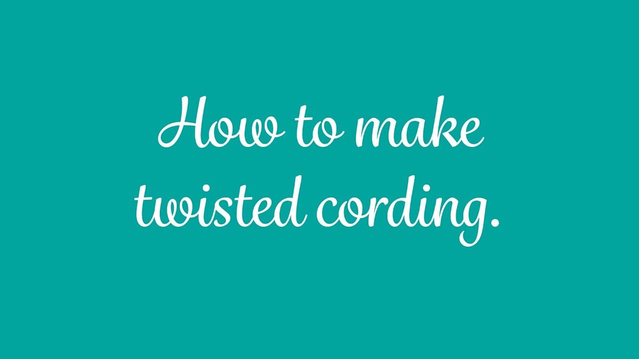 DIY How to Make Cording - Video Tutorial & How To – Unwind Studio