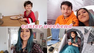 toddler's first easter egg hunt! easter weekend vlog
