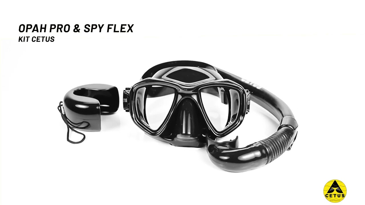 Kit de Pesca Sub Máscara + Respirador Cetus Opah Pro Flex: Conforto e Desempenho no Mergulho