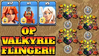 Valkyrie Attack Strategy With Flame Flinger & Healer!! Th14 Best Valkyrie Attack Strategy 2022