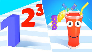 Number Master 3D vs Juice Run - All Levels Gameplay Android, IOS - New Update