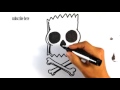 Drawing a Bart Simpson Skull - Draw Tattoo Art