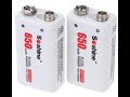 Аккумулятор Li-Ion крона 6F22 Soshine 650mAh Распаковка обзор и тест