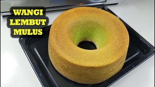 RESEP BOLU PANDAN Panggang Dengan Oven Tangkring_Super Lembut&Empuk_Tips Memakai Otang(100% Sukses)