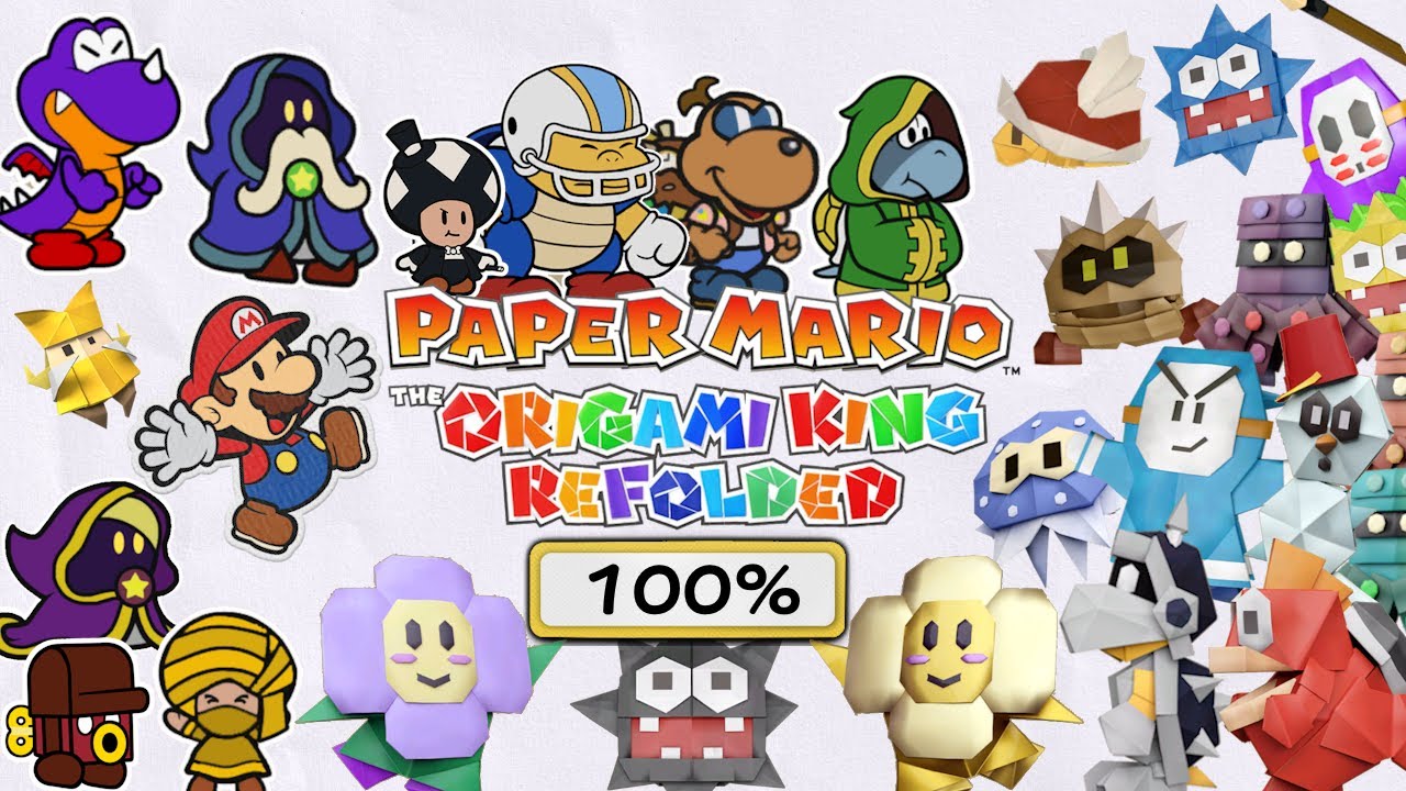 Full 100% Walkthrough - Paper Mario: The Origami King Refolded (100%)