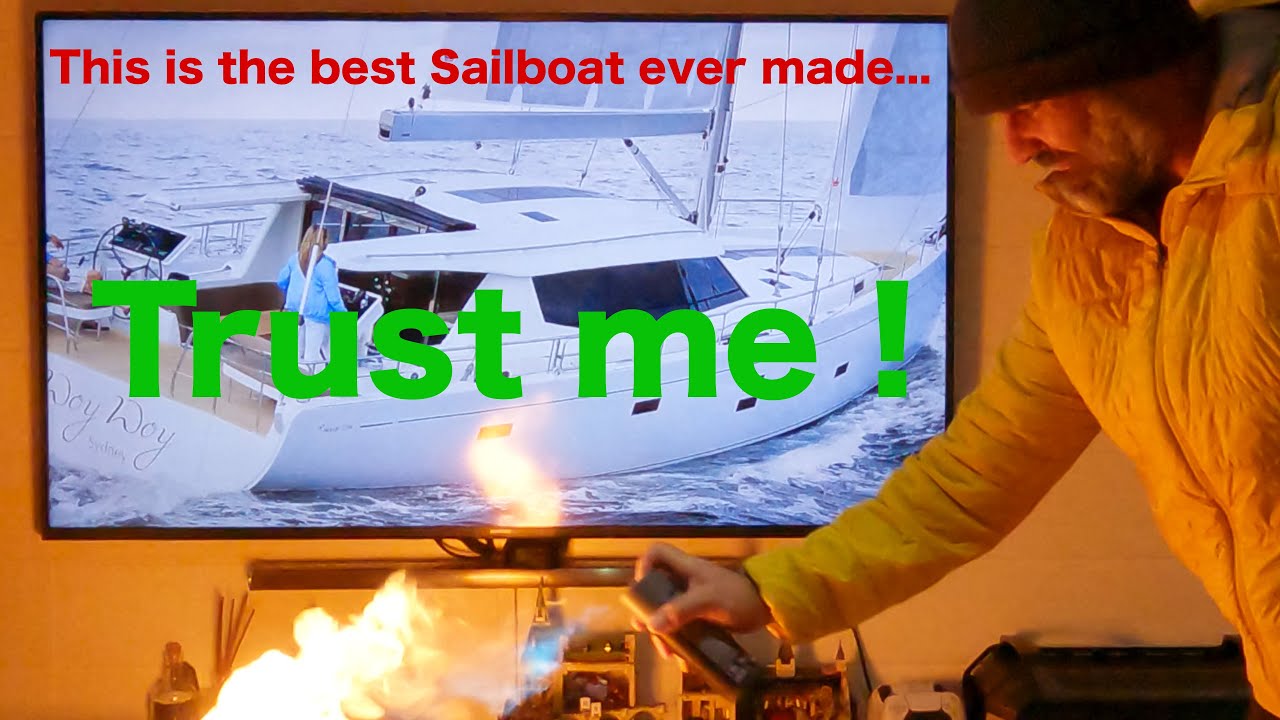 ⁣Every sailboat reviewer ever. Shame...