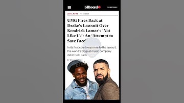 UMG steunt Kendrick Lamar boven Drake in NIEUWE rechtszaak