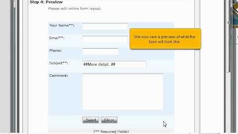 Creating Form pages in RVSiteBuilder - RVSiteBuilder Tutorial