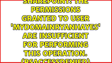 The permissions granted to user 