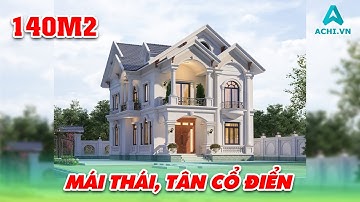SIÊU PHẨM BIỆT THỰ VƯỜN 2 tầng mái Thái ĐẲNG CẤP tại Hải Dương  - Achi thi công xây dựng toàn quốc