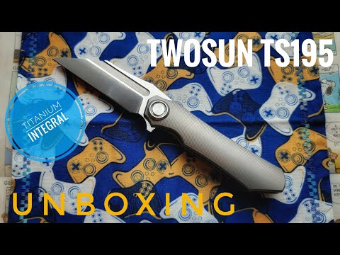 Under $200 Full Titanium Integral with M390 Wharncliffe - Twosun TS195 Unboxing