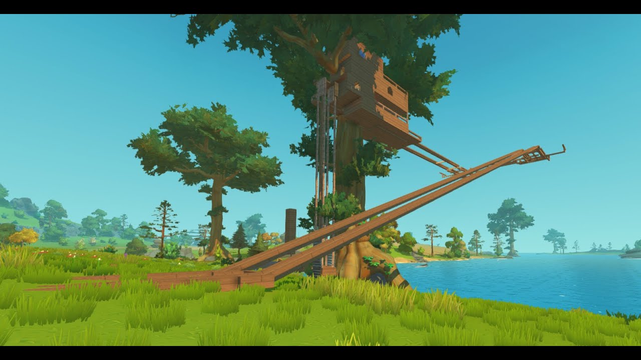 Tree house vehicle access ramp - SCRAP MECHANIC SURVIVAL -