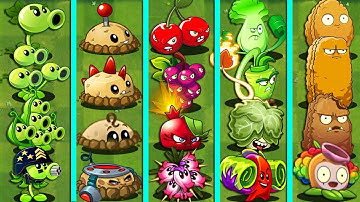 PvZ 2 Discovery - Every Type Plants Evolution NOOB - PRO - HACKER - GOD - SUPER GOD