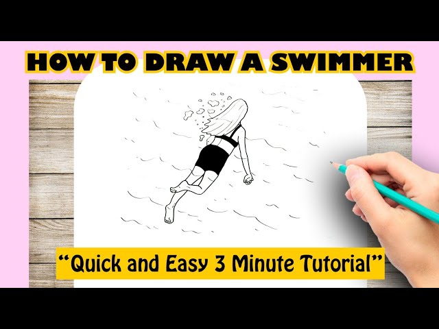 How To Draw Someone Swimming In A Pool