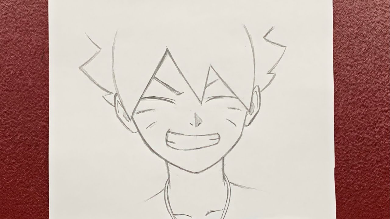 How to draw Boruto Uzumaki easy 