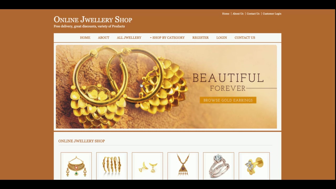 Online Jewellery Store | Java JSP Servlet Project | Java JSP CRUD ...