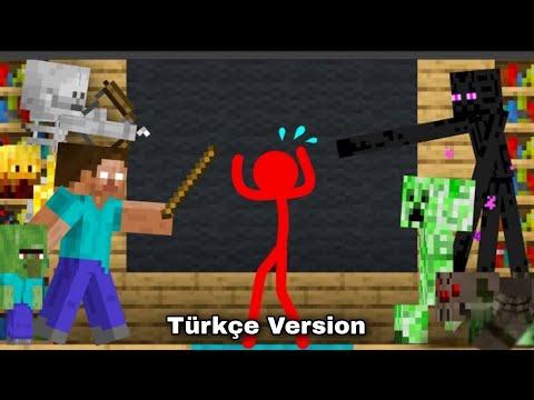Monster School - Animation vs. Minecraft Türkçe Dublaj ( Minecraft Vs Animation )Alan Becker Türkçe
