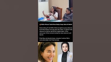 Nikmir ngamuk di sidang! Tuduh Reza Gladys suap jaksa & hakim🤯 #viral #news #nikitamirzani #shorts