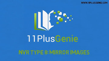 11 Plus Genie Non-verbal Reasoning – NVR Type 8: Mirror images
