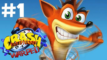 Crash Bandicoot: Warped Walkthrough Gameplay Part 1 – PS4 1080p – No Commentary.