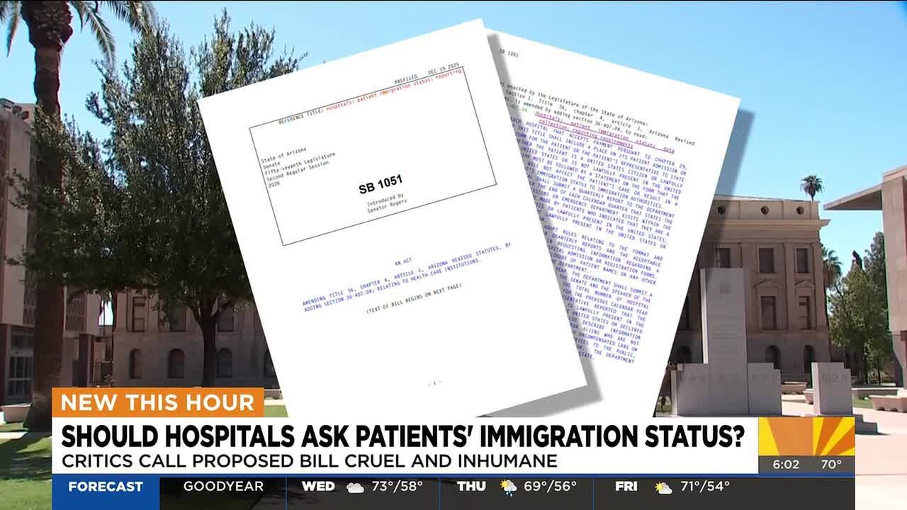 Arizona bill would require hospitals to ask immigration status