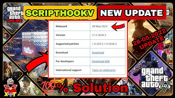 GTA V - Scripthookv New Update ( 1.0.2628.2 ) Fix Critical Error 👍 IND GamingXT 🇮🇳
