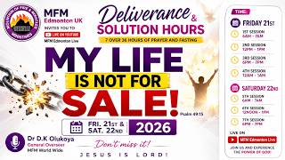 Deliverance and Solution Hour || Sat. 22nd August 2026 || Session 4 @ 12am UK Time