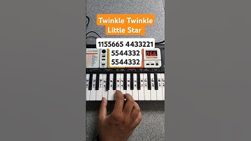 Thumbnail of Twinkle Twinkle Little Star Tutorial on Yamaha PSS-F30 #tutorial #shorts