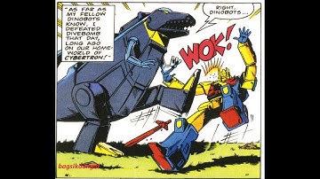 TFUK:The Dinobots Vs The Predacons!From Transformers Classics UK Volume 4!