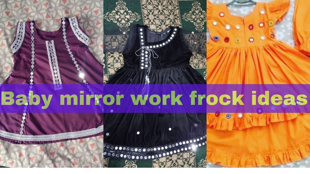 Baby frocks with mirror work 2023 | Eid baby dress design 2023