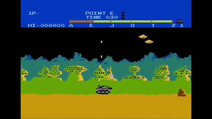 Atari 8-bit:- Moon Patrol (redux version)