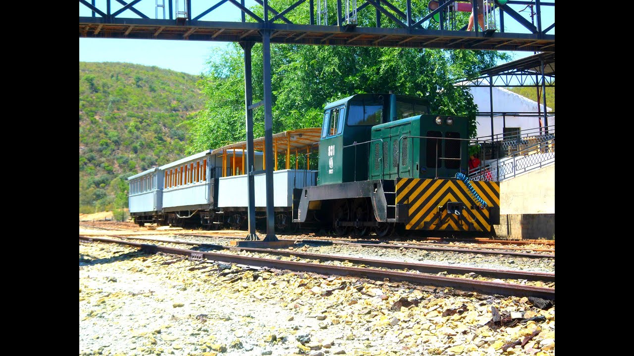 Ferrocarril minero de Riotinto (Huelva), paseo y maniobras del tren