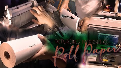 How to Replace Roll Paper of Inmarsat C - Printer