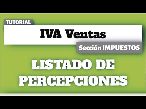 Listado Percepciones