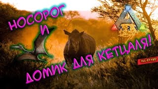 Ark survival evolved - Носорог и домик для Кетцаля!