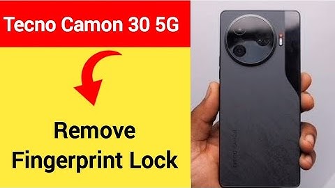 Tecno Camon 30 5G me fingerprint kaise hataye, how to remove fingerprint lock in Tecno Camon 30 5G