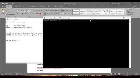 Embedded Relationships - MongoDb