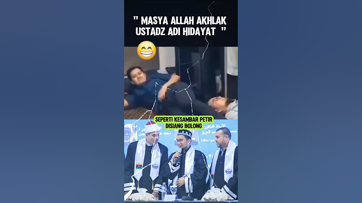 Kesambar petir karena tidur diatas ustadz Adi Hidayat, pengajian.