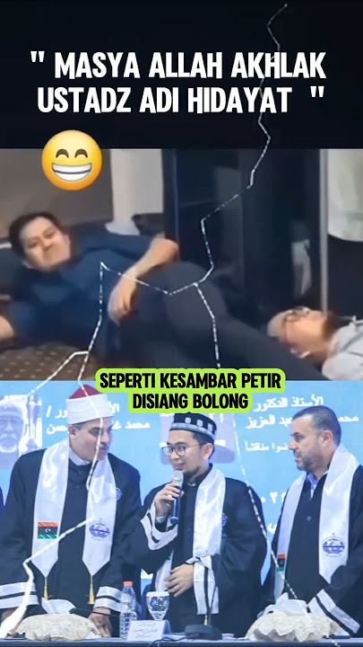 Kesambar petir karena tidur diatas ustadz Adi Hidayat, pengajian.