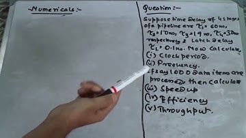 Numericals on Pipeline and it