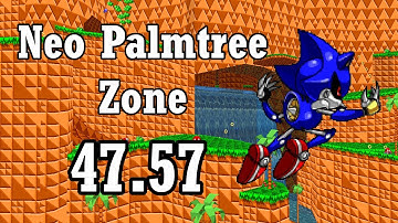 SRB2 v2.2.10 Custom Maps - Neo Palmtree Zone in 47.57 (Metal Sonic) [OLD]